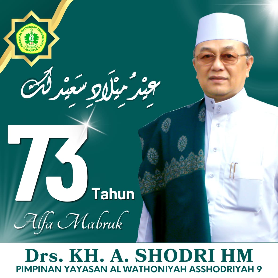 Milad Pimpinan Yayasan Bapak Drs. KH. A. Shodri HM.